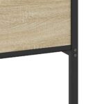 vidaXL Kovový posteľný rám bez matraca dub sonoma 200x200 cm – Obrázok 10