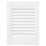 vidaXL dvierka skriniek Louvred Design 2 ks Biela 39,5x29,5 cm – Obrázok 5