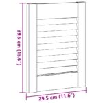 vidaXL dvierka skriniek Louvred Design 2 ks Biela 39,5x29,5 cm – Obrázok 11