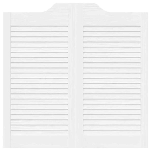 VidaXL Krídlové dvere Louvred Design 2-pár biele 80x80 cm – Obrázok 6