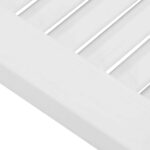 VidaXL Krídlové dvere Louvred Design 2-pár biele 80x80 cm – Obrázok 9