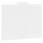 VidaXL Krídlové dvere Louvred Design 2-pár biele 80x100 cm – Obrázok 4