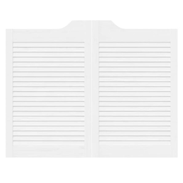 VidaXL Krídlové dvere Louvred Design 2-pár biele 80x100 cm – Obrázok 6