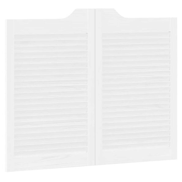 VidaXL Krídlové dvere Louvred Design 2-pár biele 80x100 cm – Obrázok 8