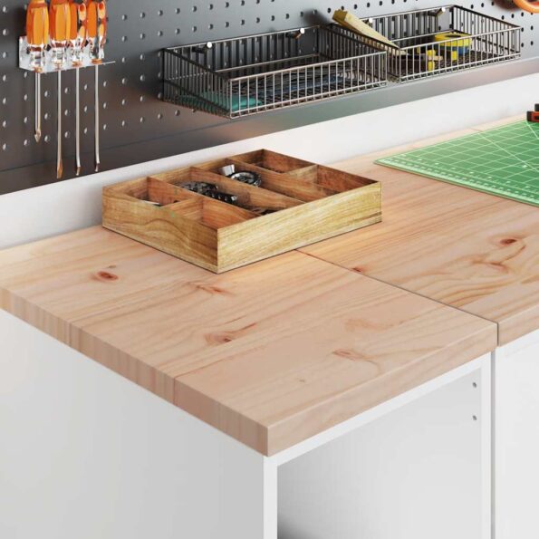 vidaXL Garážová skriňa biela 30x51x85 cm masívna borovica – Obrázok 4