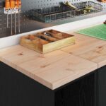 vidaXL Garážová skriňa čierny 30x51x85 cm masívna borovica – Obrázok 4