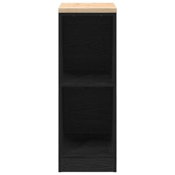 vidaXL Garážová skriňa čierny 30x51x85 cm masívna borovica – Obrázok 5