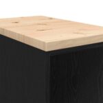 vidaXL Garážová skriňa čierny 30x51x85 cm masívna borovica – Obrázok 8