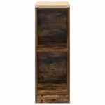 vidaXL Garážová skriňa dub dymový 30x51x85 cm masívna borovica – Obrázok 5