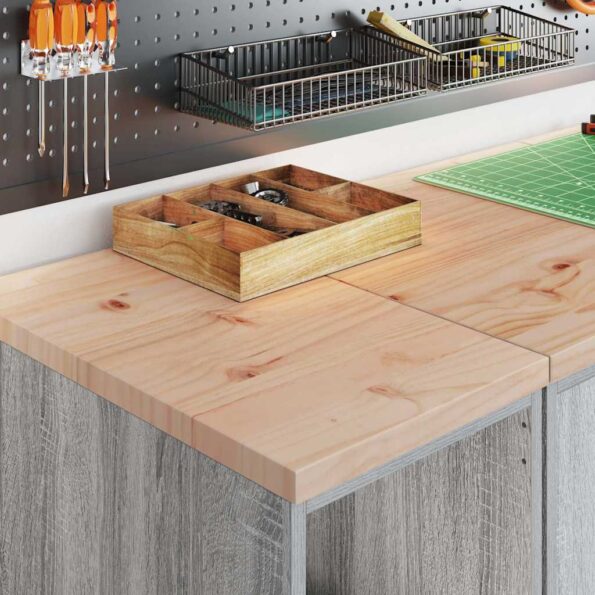 vidaXL Garážová skriňa sivá sonoma 30x51x85 cm masívna borovica – Obrázok 4