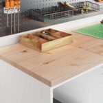 vidaXL Garážová skriňa biela 40x51x85 cm masívna borovica – Obrázok 4