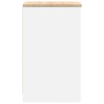 vidaXL Garážová skriňa biela 40x51x85 cm masívna borovica – Obrázok 6