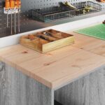 vidaXL Garážová skriňa sivá sonoma 40x51x85 cm masívna borovica – Obrázok 4