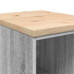 vidaXL Garážová skriňa sivá sonoma 40x51x85 cm masívna borovica – Obrázok 8