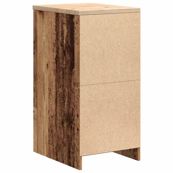 vidaXL Garážová skriňa staré drevo 40x51x85 cm masívna borovica – Obrázok 7