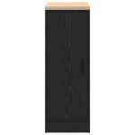vidaXL Garážová skriňa čierny 30x51x85 cm masívna borovica – Obrázok 6