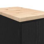 vidaXL Garážová skriňa čierny 30x51x85 cm masívna borovica – Obrázok 11