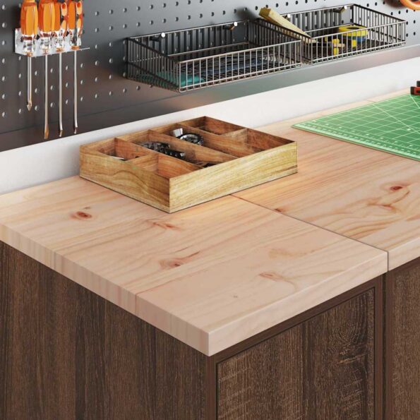 vidaXL Garážová skriňa hnedý dub 30x51x85 cm masívna borovica – Obrázok 4