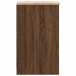 vidaXL Garážová skriňa hnedý dub 30x51x85 cm masívna borovica – Obrázok 7