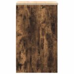 vidaXL Garážová skriňa dub dymový 40x51x85 cm masívna borovica – Obrázok 7