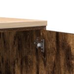 vidaXL Garážová skriňa dub dymový 40x51x85 cm masívna borovica – Obrázok 10
