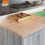 vidaXL Garážová skriňa sivá sonoma 40x51x85 cm masívna borovica – Obrázok 4