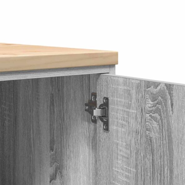 vidaXL Garážová skriňa sivá sonoma 40x51x85 cm masívna borovica – Obrázok 10