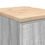 vidaXL Garážová skriňa sivá sonoma 40x51x85 cm masívna borovica – Obrázok 11