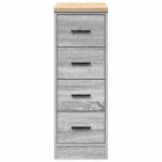 vidaXL Garážová skriňa sivá sonoma 30x51x85 cm masívna borovica – Obrázok 6