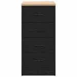 vidaXL Garážová skriňa čierny 40x51x85 cm masívna borovica – Obrázok 6