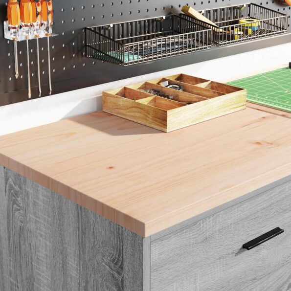 vidaXL Garážová skriňa sivá sonoma 60x51x85 cm masívna borovica – Obrázok 4