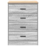 vidaXL Garážová skriňa sivá sonoma 60x51x85 cm masívna borovica – Obrázok 6