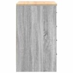 vidaXL Garážová skriňa sivá sonoma 60x51x85 cm masívna borovica – Obrázok 7