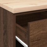 vidaXL Garážová skriňa hnedý dub 60x51x85 cm masívna borovica – Obrázok 9