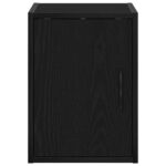 vidaXL Garážové nástenné skrink 2 ks Čierna kompozitné drevo – Obrázok 6