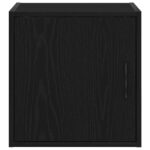 vidaXL Garážové nástenné skrink 2 ks Čierna kompozitné drevo – Obrázok 6