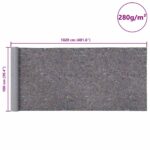 vidaXL protišmykový maliarsky fleece 1020 cm 280 g/m² sivá – Obrázok 11
