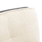 vidaXL Otočná kancelárska stolička krémová látková – Obrázok 9