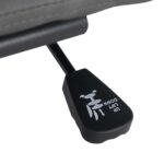 vidaXL Otočná kancelárska stolička bledosivá látková – Obrázok 10