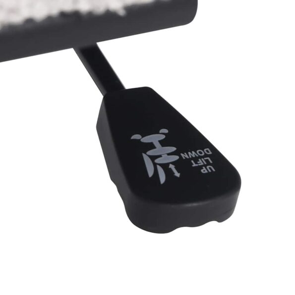 vidaXL Otočná kancelárska stolička krémová látková – Obrázok 10