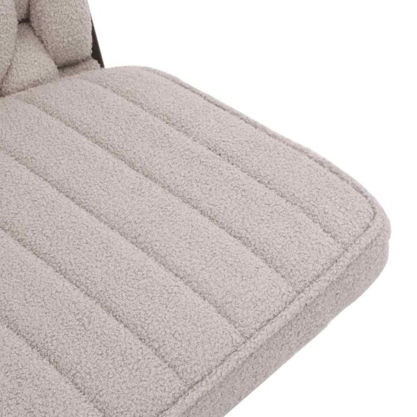 vidaXL Otočná kancelárska stolička bledosivá látková – Obrázok 8