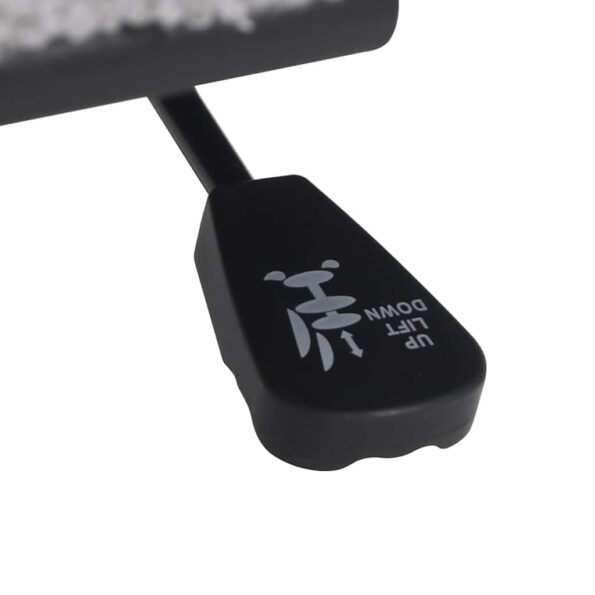 vidaXL Otočná kancelárska stolička bledosivá látková – Obrázok 10