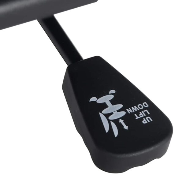 vidaXL Otočná kancelárska stolička čierna látková – Obrázok 10