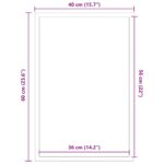 vidaXL Rohožka antracitová 40x60 cm – Obrázok 7