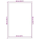 vidaXL Rohožka, čierna 60x90 cm – Obrázok 7