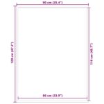 vidaXL Rohožka, čierna 90x120 cm – Obrázok 7