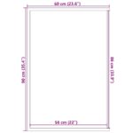 vidaXL Rohožka, modrá 60x90 cm – Obrázok 7