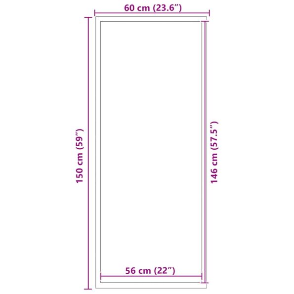 vidaXL Rohožka, modrá 60x150 cm – Obrázok 7