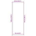 vidaXL Rohožka, modrá 60x180 cm – Obrázok 7