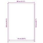 vidaXL Rohožka modrá 80x120 cm – Obrázok 7